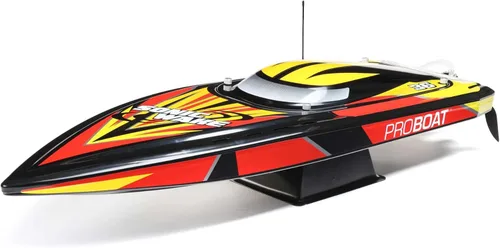 Pro Boat Sonicwake V2 36 "Autoreducido sin escobillas RC Boat Deep-V RTR Baterías y cargador no incluido negro PRB08032V2T1