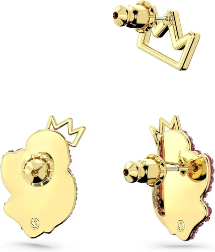Miniatura 4 de SWAROVSKI Pop Swan Pierced Stud Earrings with Swarovski Swan Motif, Pink and Clear Crystals