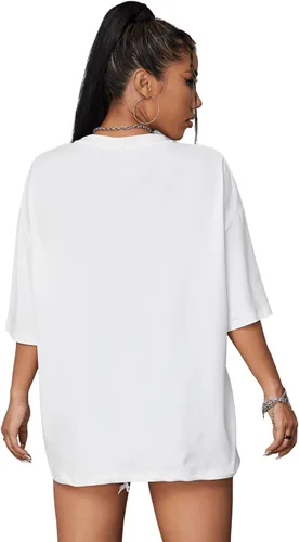 Miniatura 2 de SOLY HUX Camiseta casual de media manga con estampado floral para mujer