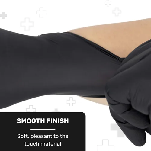 Miniatura 3 de Well Before Guantes de vinilo negros - Guantes desechables sin polvo y sin látex