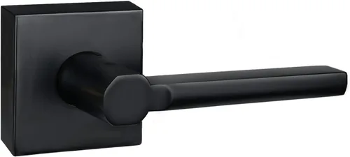Miniatura 77 de Manija de Puerta de Paso (Sin Cerradura), Mango Cuadrado Interior de Servicio Pesado para Pasillo y Closet, Negro Mate, Reversible para Diestros