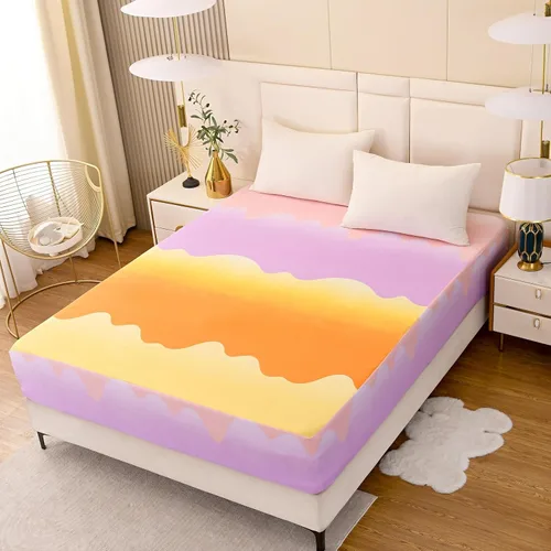 Miniatura 26 de Sábana bajera ajustable con bolsillo profundo para niños y niñas, cama individual, sábanas de tela gruesa con estampado de dinosaurios