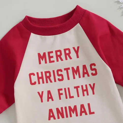 Miniatura 40 de FYBITBO Ropa de bebé niño niña Santa manga larga mono mameluco recién nacido primera Navidad traje de una pieza