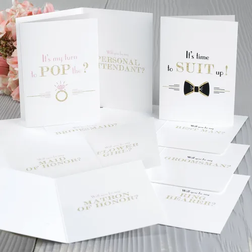 Miniatura 2 de Hortense B. Hewitt Pop the Question - Juego de tarjetas plegadas, multicolor