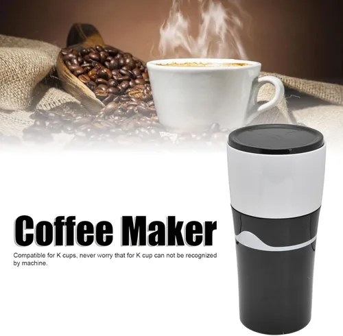 Miniatura 3 de Zerodis Cafetera portátil de goteo, 15.2 fl oz, máquina de café de goteo para viajes, oficina, camping, cafeteras calientes y frías para cápsulas