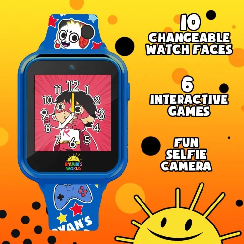 Miniatura 6 de Ryan's World - Reloj inteligente para niños con pantalla táctil, cámara, grabadora de voz, podómetro, pantalla LED y herramientas de aprendizaje