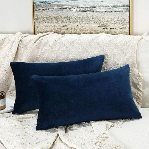 Miniatura 133 de Juspurbet - Juego de 2 fundas decorativas de terciopelo para cojines, fundas suaves para sofá, cama o sillón con cremallera oculta, para sala