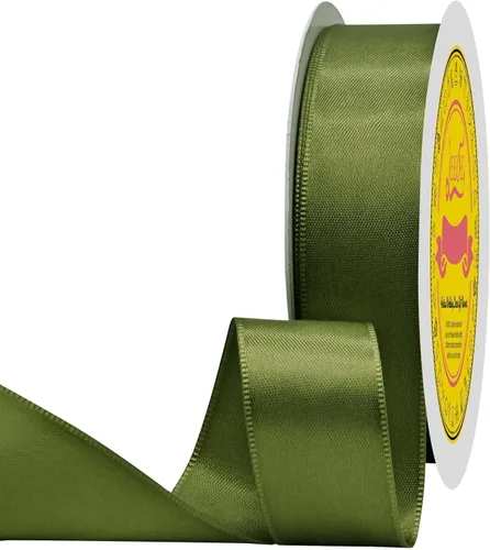 Miniatura 150 de Cinta de satén blanca antigua de doble cara de 1-1/2 pulgadas x 50 yardas, cinta de poliéster para envolver regalos, día de San Valentín, bodas