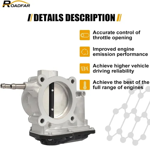 Miniatura 3 de ROADFAR Cuerpo del acelerador eléctrico 220300V010 S20140 67-8015 para 2011-2016 para Scion tC, 2010-2017 para Toyota Camry, 2009-2018 para Toyota