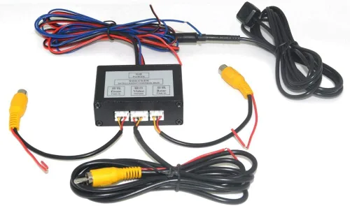 Miniatura 3 de Caja de control del coche 2 cámaras cámara de estacionamiento video canal convertidor automático interruptor delantero/vista lateral/retrovisor