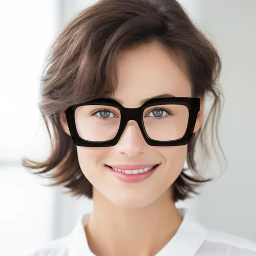 Miniatura 6 de REAVEE - Paquete de 3 gafas de lectura de marco grueso sobredimensionado para mujeres con bloqueo de luz azul, elegantes gafas de lectura
