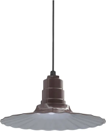Miniatura 36 de Steel Lighting Co. Colgante Eagle Rock Lámpara montada en el techo Onda radial de 16 pulgadas vástago de 12 pulgadas Acero resistente