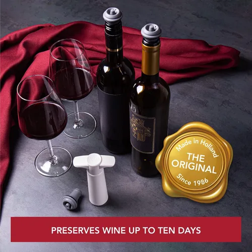 Miniatura 41 de Tapones para vino Vacu Vin, cierre al vacío, lote de 2, color gris, Set de 4, Gris
