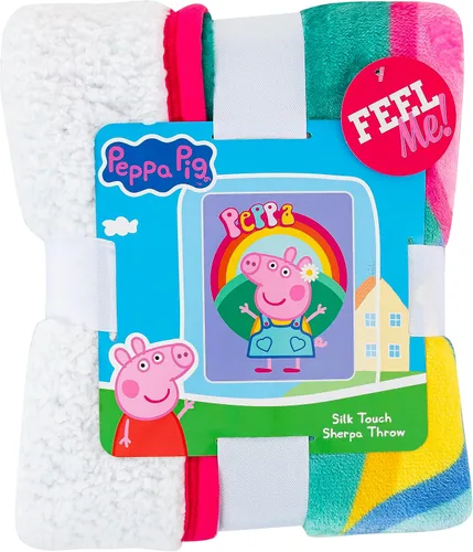 Miniatura 4 de Northwest Peppa Pig - Manta Sherpa de seda táctil, 40 x 50 pulgadas, Flower Power