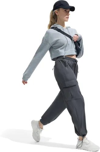 Miniatura 5 de Pantalones cargo de secado rápido, ligeros, tácticos, con 5 bolsillos, para mujer, cintura elástica y resistentes al agua