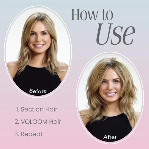 Miniatura 5 de Voloom Rootie Plancha de Cabello de Cerámica Profesional Voluminizadora de 3/4 Pulgadas Volumen de Cabello Duradero para Cabello Corto o Fino