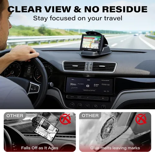 Miniatura 7 de APPS2Car Soporte de Montaje GPS para Coche y Camión, Soporte Antideslizante con Bolsa de Frijoles GPS para Tablero 2-en-1 Anti-Deslizante