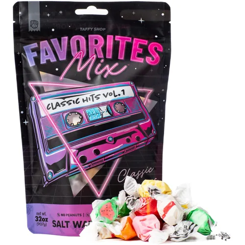 Miniatura 2 de Taffy Shop Classic Favorites - Mezcla de caramelos de agua salada envueltos individualmente, sabores surtidos a granel de Taffy de agua salada