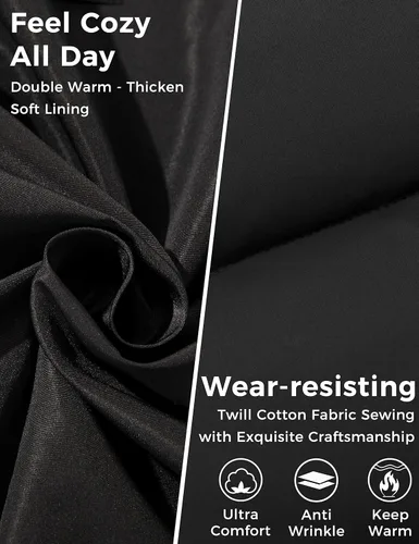 Miniatura 5 de Wantdo - Chaqueta acolchada impermeable para hombre, con capucha, de invierno