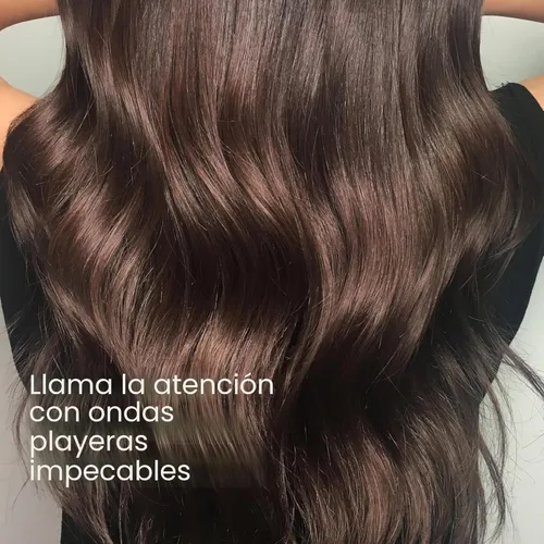 Miniatura 5 de Conair Varita rizadora cónica de cerámica doble, se estrecha de 1¼ pulgadas a ¾ pulgadas para producir ondas playeras, 30 ajustes de calor