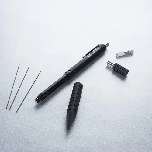Miniatura 5 de Pentel Smash - Lápiz mecánico para bosquejos (0.5 mm) - Edición especial negra con tubo