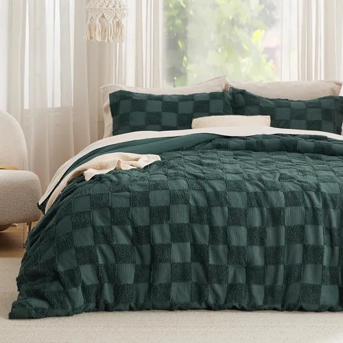 Miniatura 8 de Bedsure Funda de edredón bohemia, tamaño Queen, suave y cómoda, diseño elegante, ropa de cama bohemia para decoración, lavable a máquina, para todas