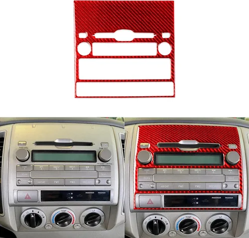 Miniatura 20 de 2 unids velocímetro coche marco ajuste medidor de aceite cubierta tacómetro calcomanía calcomanía odómetro compatible con Toyota Tacoma 2009 2010