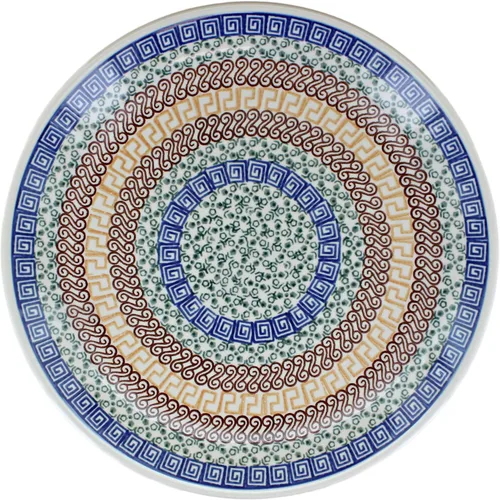 Miniatura 2 de Cerámica pulida de rosa azul – Plato de cena Athena marrón – 10.5 pulgadas de diámetro – Ideal para comidas diarias, comidas informales o como
