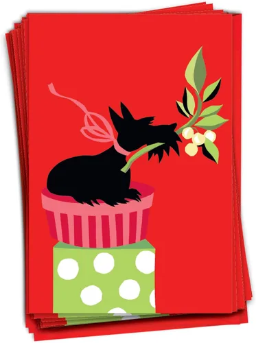 Miniatura 11 de NobleWorks Paquete a granel de 36 tarjetas de felicitación divertidas de Navidad con sobres, tarjetas divertidas en caja para perros y mujeres