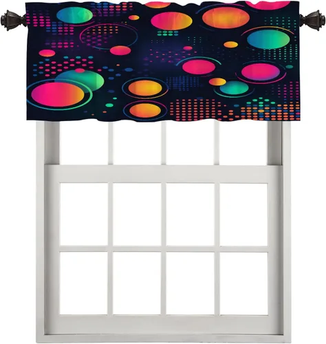Miniatura 113 de Cortinas opacas de cocina con pintura al óleo de Europa rosa y negra para ventanas, cenefas opacas modernas de torre Eiffel de poliéster multicapa