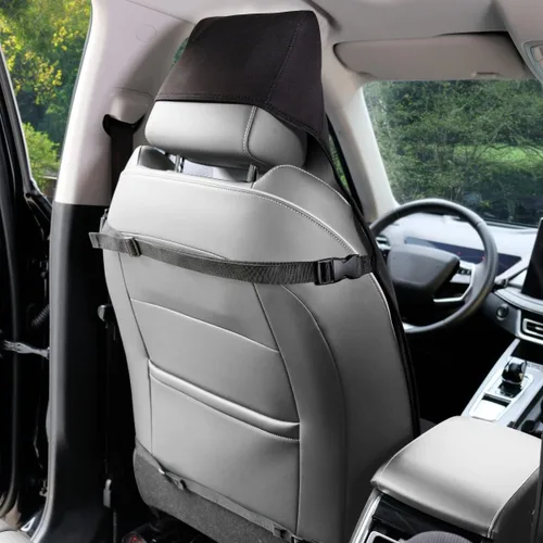Miniatura 8 de Funda de asiento impermeable, protector de asiento de automóvil mejorado contra el sudor, perfecto para asiento universal antideslizante de Negro