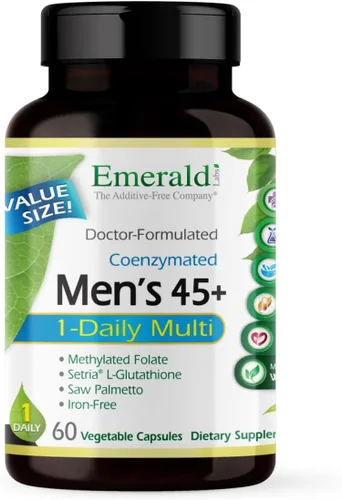 Miniatura 9 de EMERALD LABS Más de 45 días para hombre, hecho con palma enana americana, licopeno y más para apoyo cardíaco, óseo e inmunológico* - Sin gluten - 30