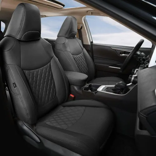 Miniatura 11 de GIANT PANDA Fundas de asiento para Rav4 con ajuste personalizado para Toyota RAV4 2019 2020 2021 2022 2023 2024 Adventure, TRD-Off Road, accesorios