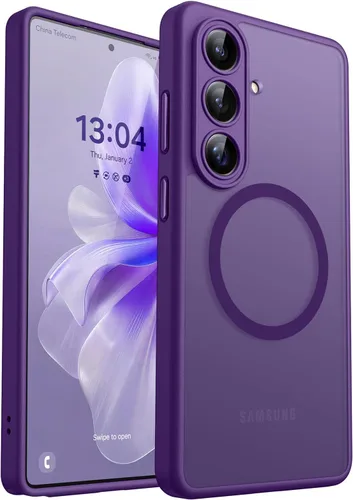 Miniatura 15 de CANSHN Funda diseñada para Samsung Galaxy A16-5G [protección completa de la cámara] [compatible con Magsafe] funda protectora trasera translúcida