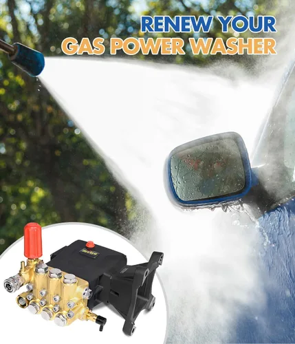 Miniatura 7 de TOOLCY Bomba de Lavadora a Presión Máx 4400 PSI 4.2 GPM, Eje de 1" Horizontal Bomba de Lavadora a Presión de Gas de Repuesto, Bomba de Repuesto