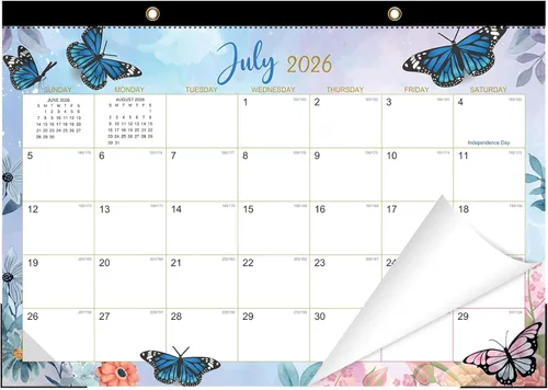 Miniatura 16 de 2026 Calendario de escritorio Calendarios de escritorio 2026-2027 Calendario de pared de 18 meses desde enero de 2026 hasta junio de 2027, papel