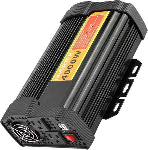 Miniatura 2 de Inversor de corriente para coche, 12 V CC a 110 V CA 4000 W Auto Voltaje Transformador Inversor Convertidor Coche