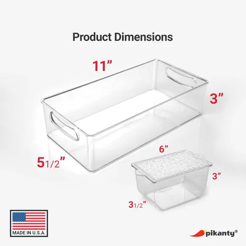 Miniatura 4 de Pikanty - Servidor de condimentos con 3 recipientes extraíbles y tapas, ideal para fiestas, barbacoas y pícnics, apto para lavavajillas y fabricado