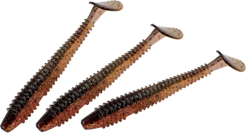 Miniatura 44 de RUNCL Swimbaits - Paleta de 10/20/30/40 unidades, cola de paleta de 5/4/3/2 pulgadas, señuelo suave para lubina de trucha, cebo de plástico duradero
