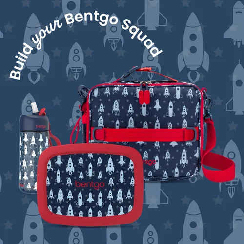 Miniatura 8 de Bentgo Kids Prints - Lonchera para niños, a prueba de derrames, con 5 compartimentos, estilo bento, tamaño de porciones ideales para edades de 3 a 7