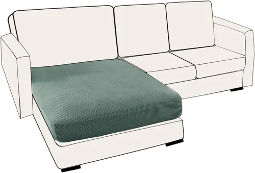 Miniatura 60 de UNBBRRL Fundas de cojín de asiento para sofá, elásticas, funda de cojín individual para sofá, fundas de cojín para sofá, fundas de héroe protegen