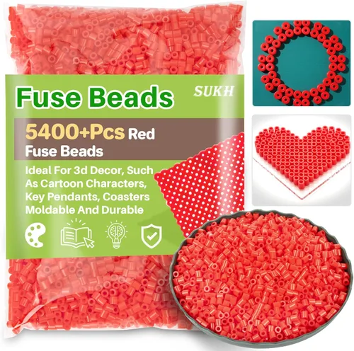 Miniatura 14 de Sukh 5400+Pcs Cuentas de Fusible - Juego de Cuentas de Fusible Juego de Cuentas de Fusión Cuentas de Fusible a Granel Cuentas de Hierro