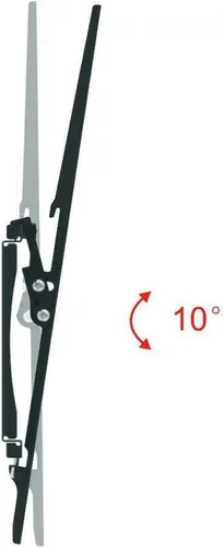 Miniatura 5 de NTQinParts Soporte de pared para TV plano con inclinación de 10° para Insignia NS-43F301NA22, NS-50F301NA24, NS-55F301NA22, NS-65F301NA23