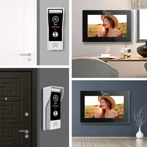 Miniatura 3 de TUYA - Timbre de video con cable, cámara de timbre de 1080P, monitor táctil completo de 7/10 pulgadas, WiFi Smart Home Video Intercomunicador Kit
