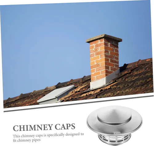 Miniatura 6 de Cabilock Sombrero de chimenea Cubierta de ventilación de chimenea Tapa de chimenea de acero inoxidable Tapa de chimenea Protector de puerta Cubierta