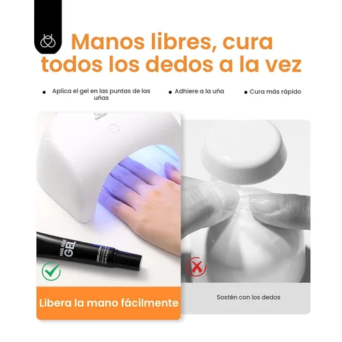 Miniatura 3 de Beetles - Gel adhesivo para uñas sin manos, 20 g de gel adhesivo sólido Tipex para extensión de uñas acrílicas, uñas a presión, arte de uñas 3D, UV