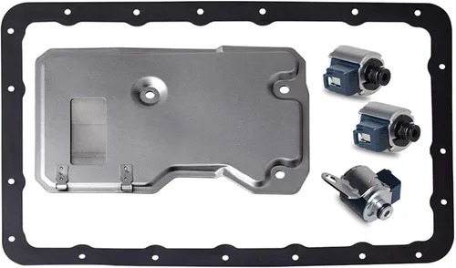Solenoide de cambio de transmisión A340E/F/H + solenoide de bloqueo/TCC con kit de junta de filtro compatible con Toyota 4Runner Cressida Pickup