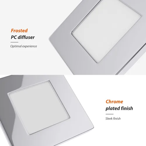 Miniatura 4 de Dream lighting Luces LED empotrables cuadradas para caravana, remolque, cámper, iluminación interior de 12 voltios, 3.0 W, 2.7 pulgadas, carcasa