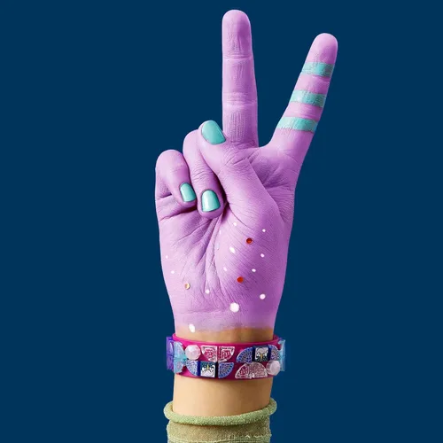 Miniatura 2 de LEGO DOTS Unicorns Forever - Kit de fabricación de pulseras de juguete 41802, gran regalo de unicornio para niñas y niños creativos, kit de pulsera