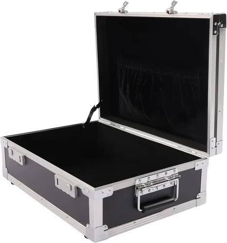 Caja de almacenamiento con bloqueo, baúl de aluminio con cerradura de combinación, caja de seguridad de gran capacidad para artículos personales,